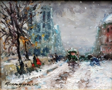 Paris sous la neige - Notre-Dame