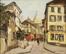 Montmartre 1955 – « La rue Norvins à Paris »